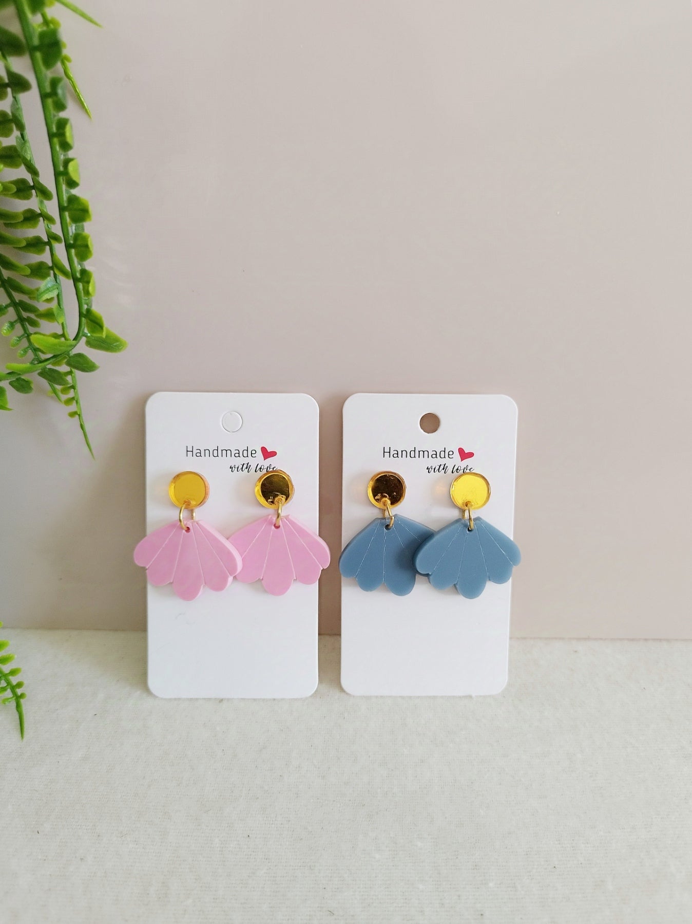 Boucles d'oreilles florale