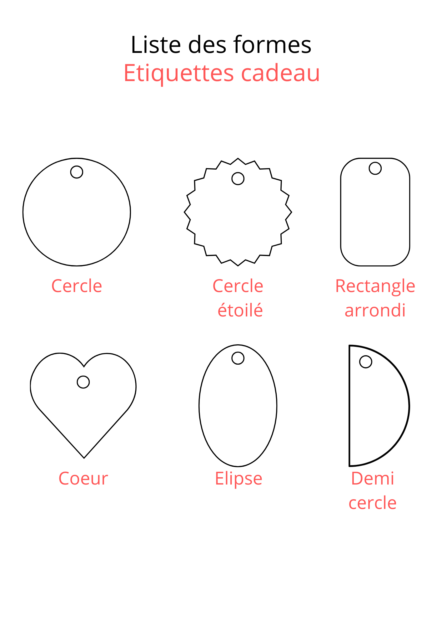 Lot de 10 étiquettes cadeau en plexigalss