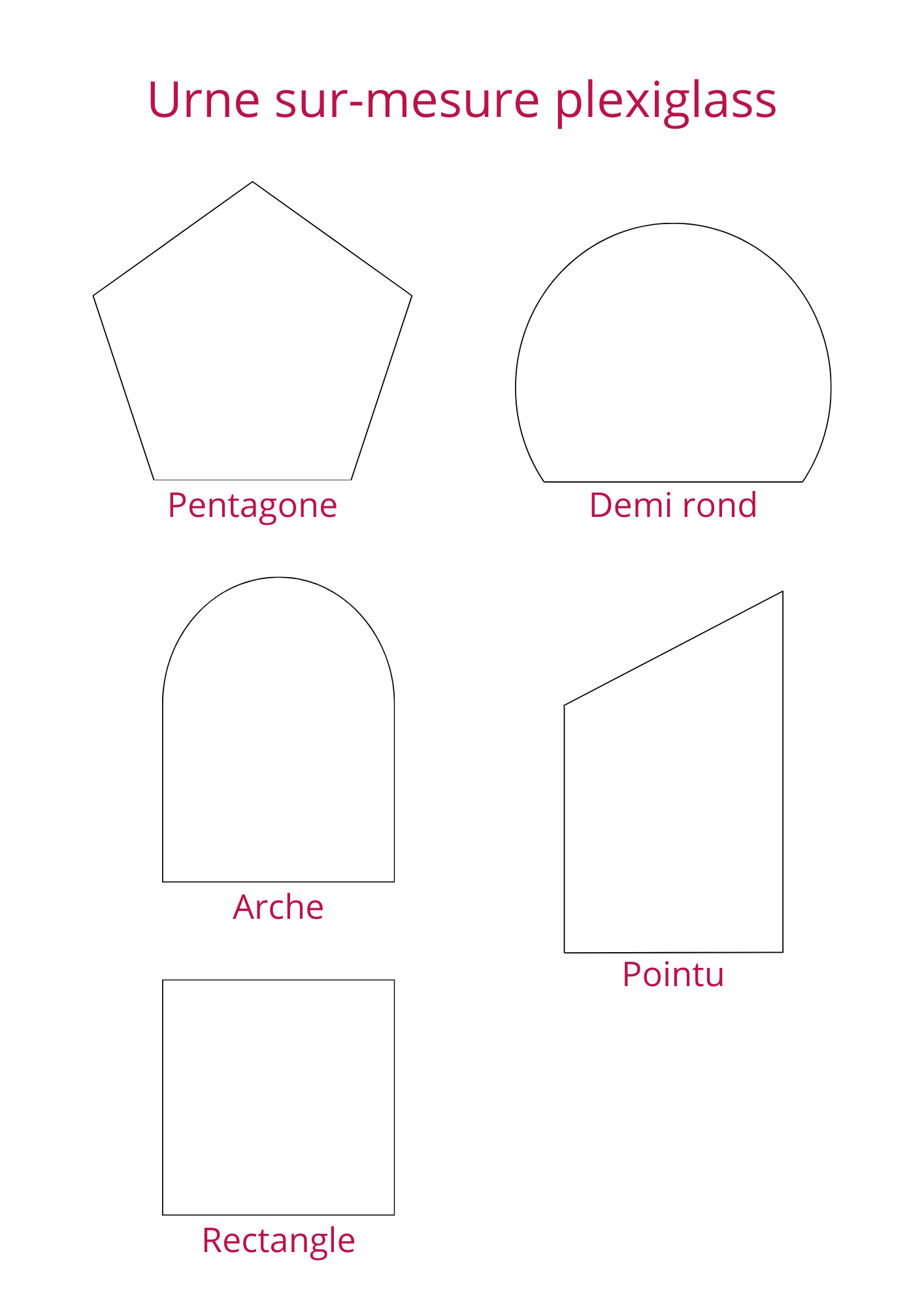 Urne plexiglass