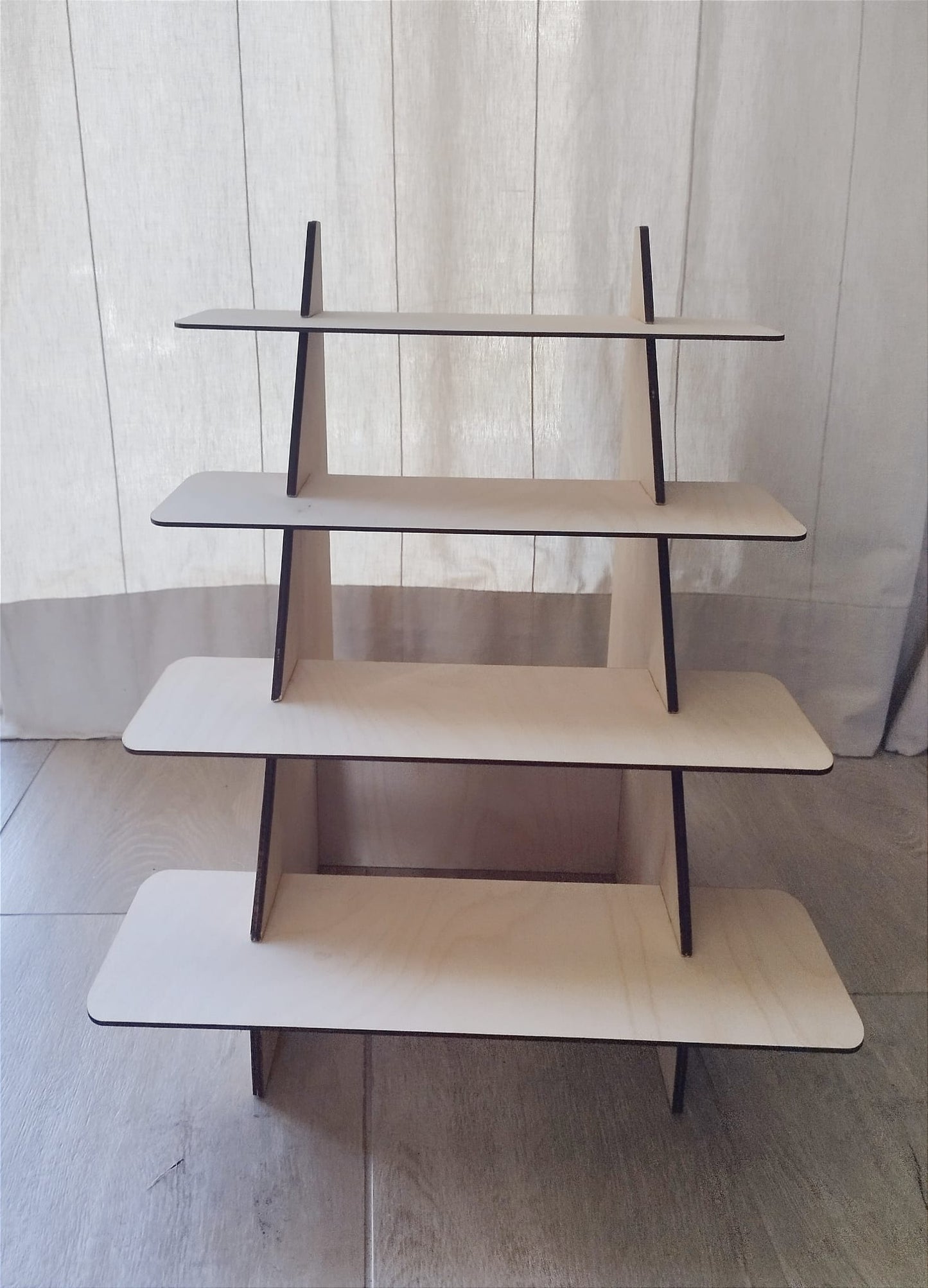 Présentoir bois 4 étages